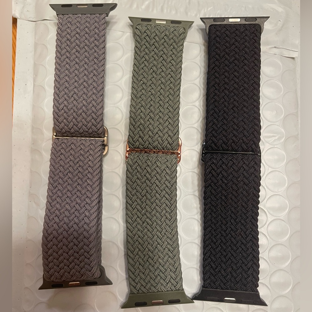 BNWT Stretchy fabric braided 40 mm Apple Watch bands